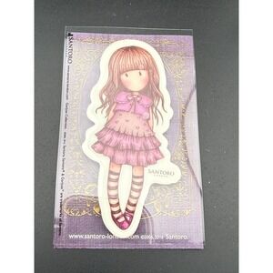 Santoro London Gorjuss Collection Ruby Cling Rubber Stamp Purple Girl Art